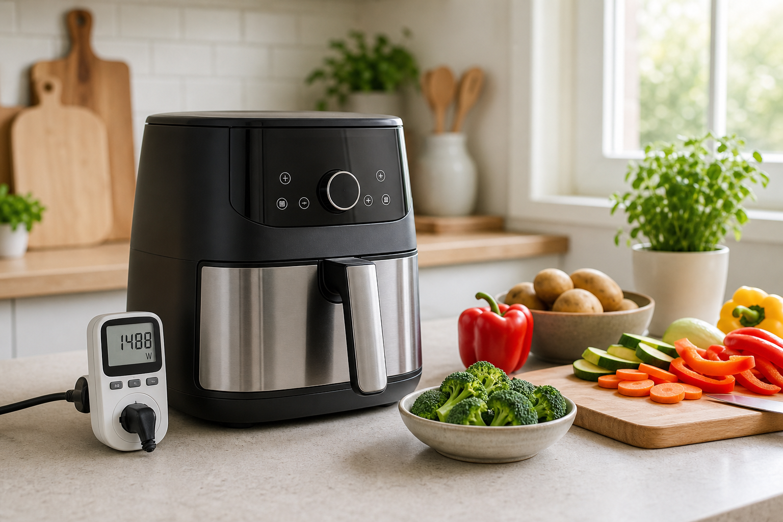 Air fryer wattage guide for choosing the right power level in a healthy kitchen.