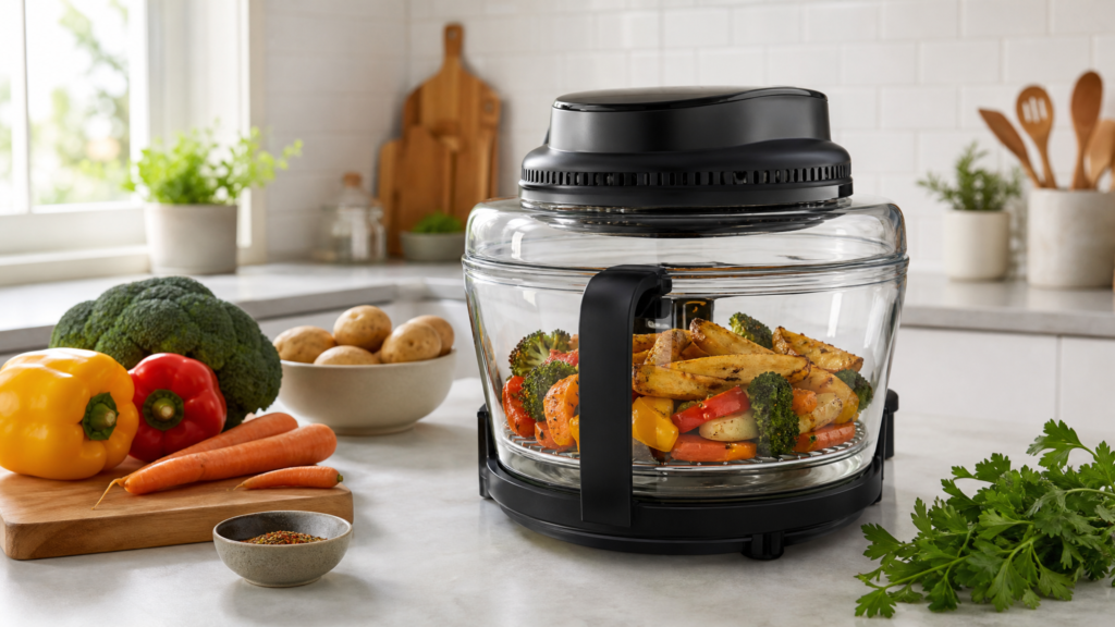 Glass air fryers for health-conscious cooking