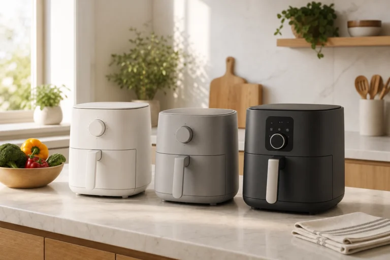 Compact quiet-friendly air fryers for small homes