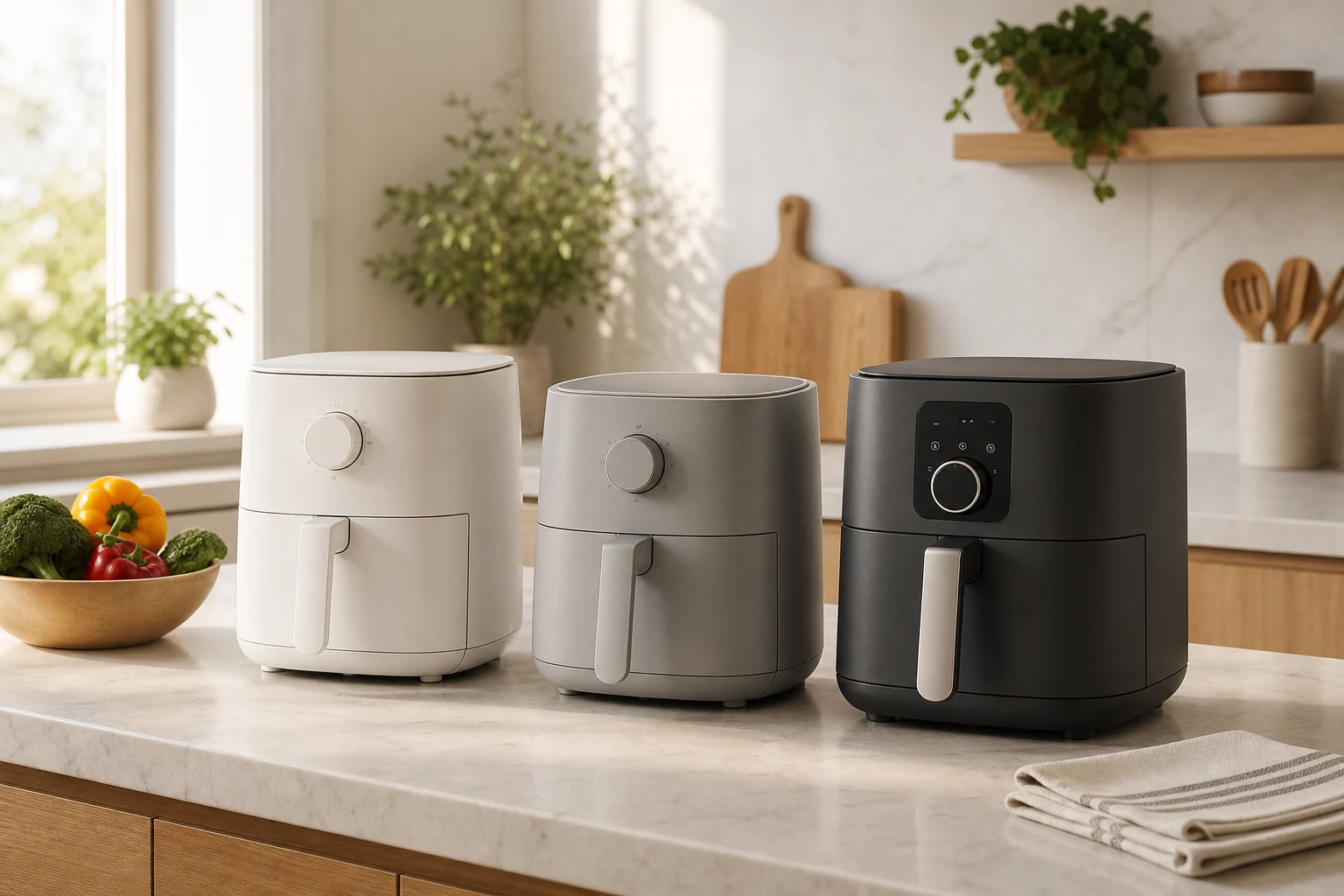 Compact quiet-friendly air fryers for small homes
