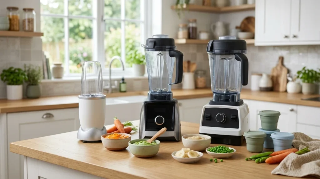 Blenders and puree prep for homemade baby food