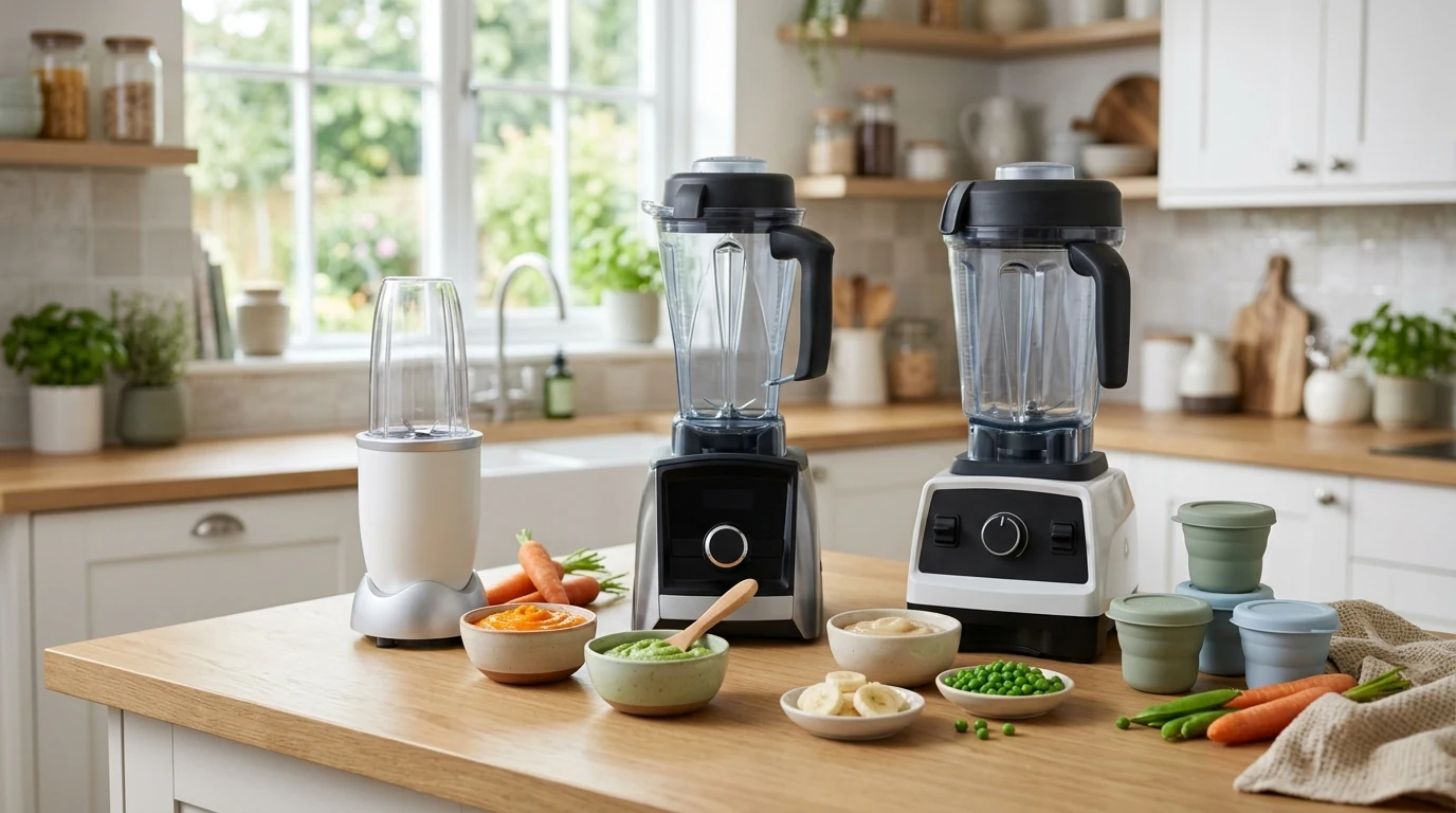 Blenders and puree prep for homemade baby food