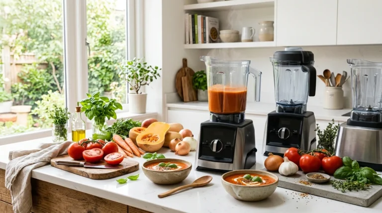 Blenders for warm soups, sauces, and healthy meal prep