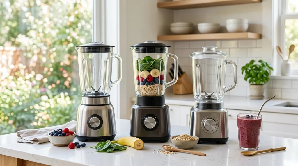 Glass jar blenders for smoothies and everyday prep