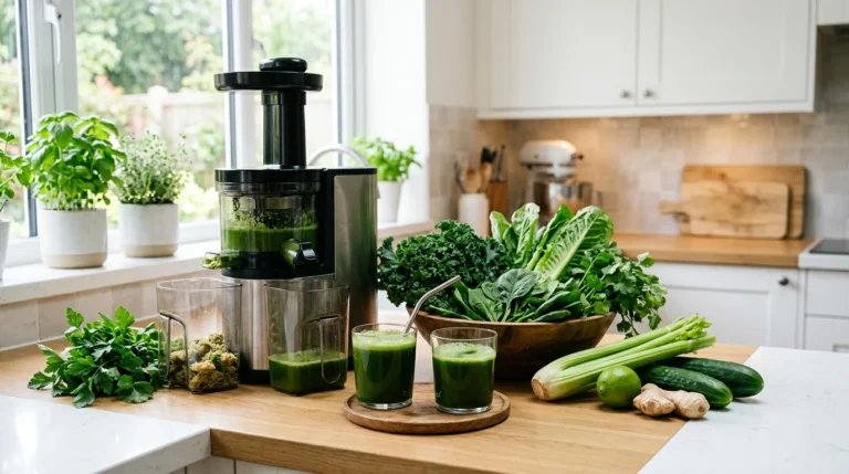Juicers for leafy greens, herbs, celery, and green juice.