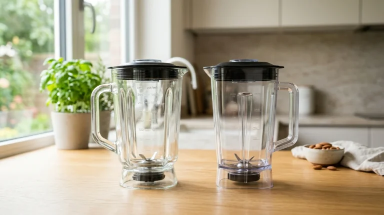 Glass and plastic blender jars compared for everyday healthy kitchen use.