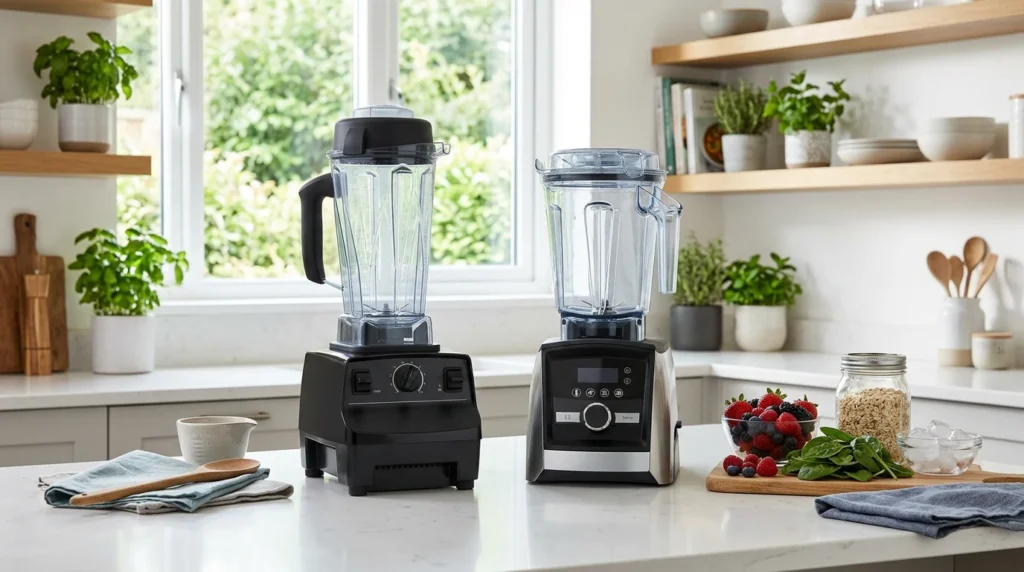 Two high-performance countertop blenders compared for smoothies, thick blends, and healthy kitchen routines.