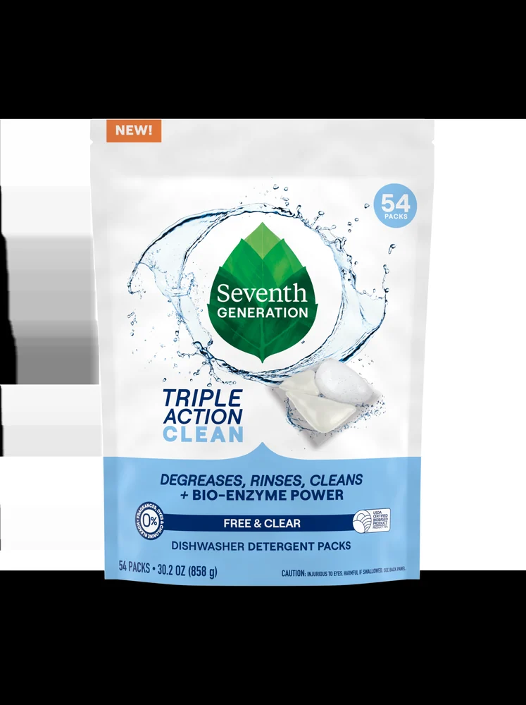 Seventh Generation Triple Action Clean Free & Clear Packs