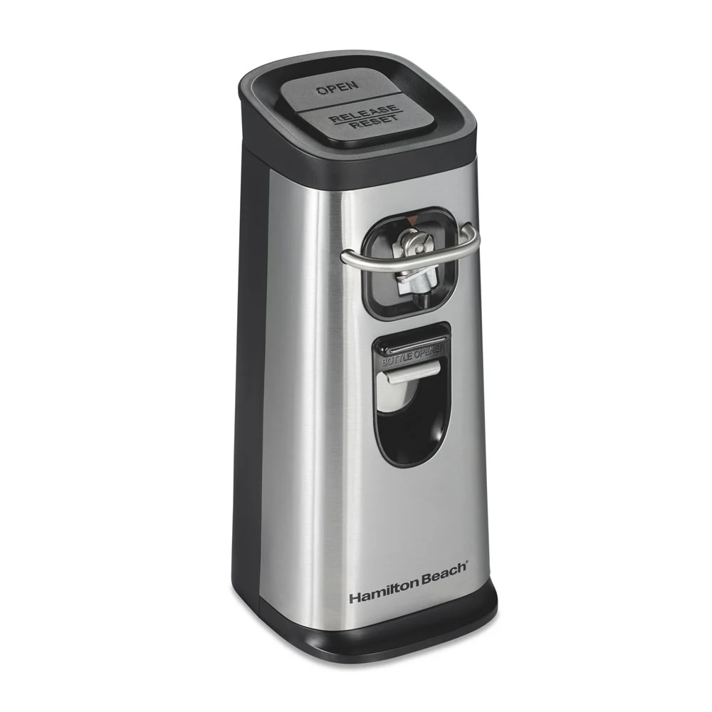 Hamilton Beach Smooth Touch Electric Can Opener 76609 – extra-tall cans and simple countertop use