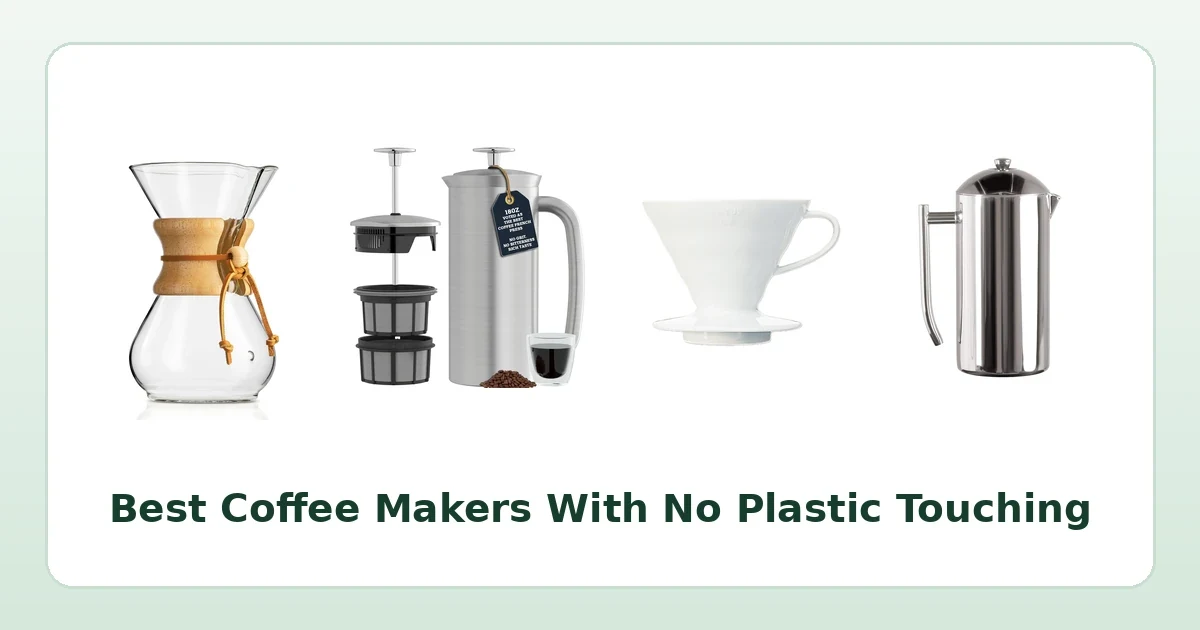 Best Coffee Makers With No Plastic Touching Hot Water