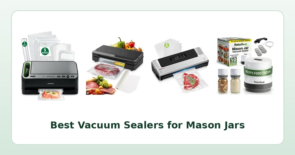 Best Vacuum Sealers for Mason Jars