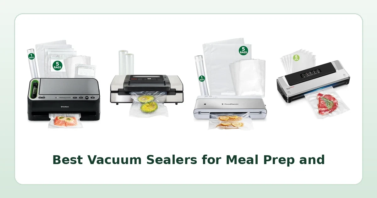 Best Vacuum Sealers for Meal Prep and Freezer Storage