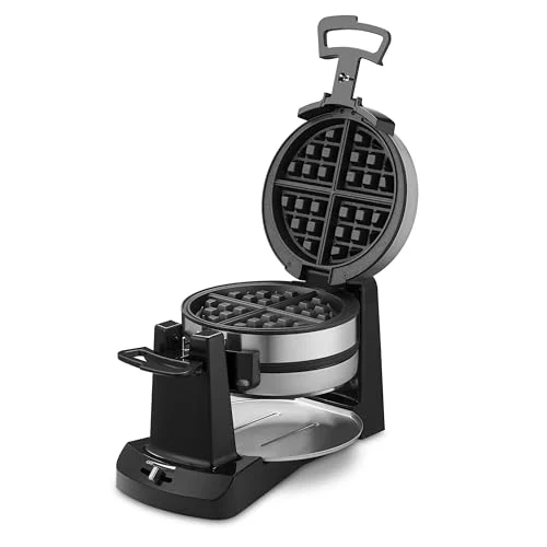 Cuisinart Double Flip Belgian Waffle Maker, WAF-F40NAS – larger households that want to bake two thick Belgian waffles at the same time