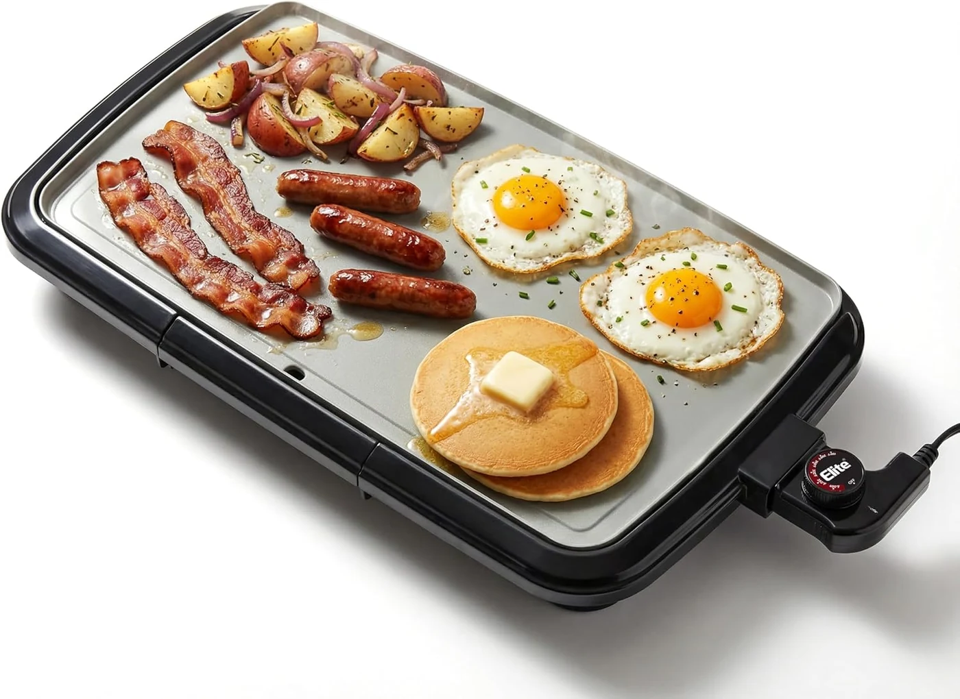 Elite Gourmet EGR2888 10 x 20-Inch Electric Griddle – value-focused buyers who want a large PFAS-free ceramic griddle with a wide temperature range