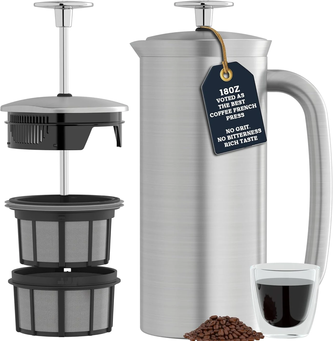 ESPRO P7 French Press, 18 oz – one or two drinkers who prefer an insulated stainless-steel French press