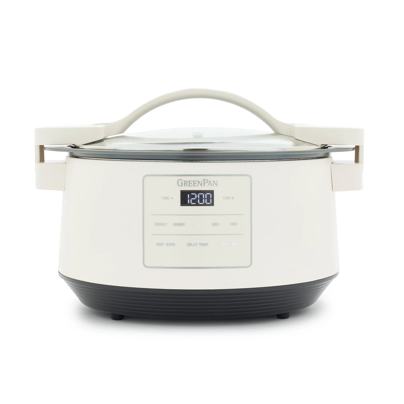 GreenPan 8-Quart Locking Lid Slow Cooker | Cloud Cream – people cooking large batches or taking a finished dish to potlucks and family gatherings