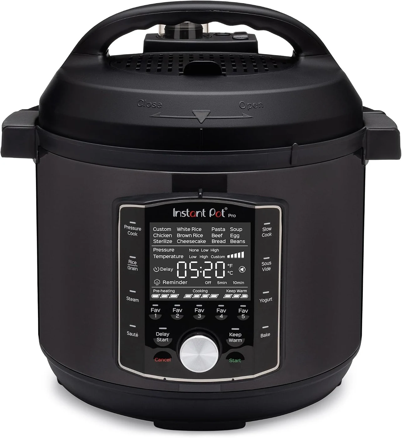 Instant Pot Pro 8 Qt 10-in-1 Electric Pressure Cooker – larger households that need an 8-quart stainless-steel inner pot for bigger slow-cooked meals