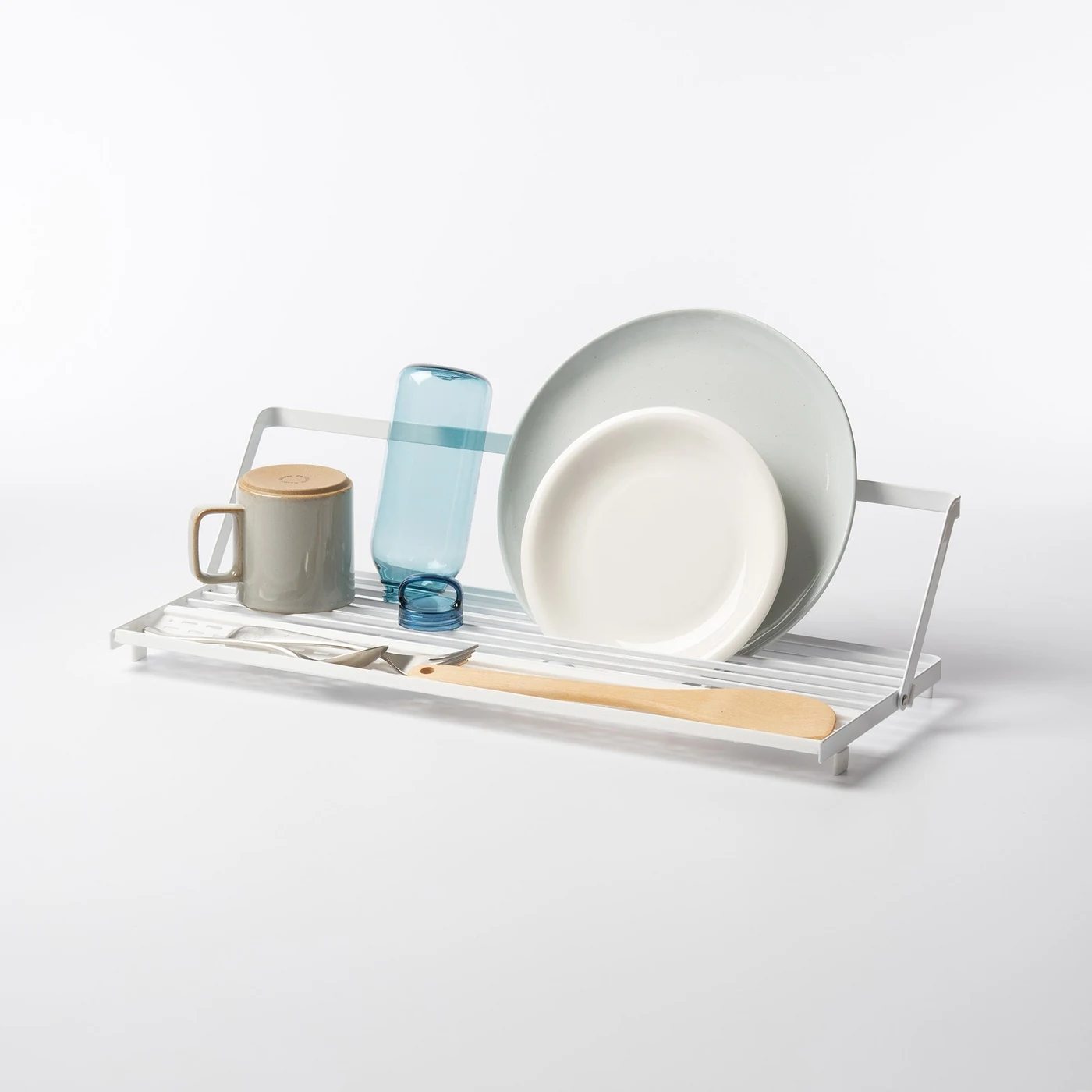 Yamazaki Tower Slim Over-the-Sink Dish Drying Rack - Steel – very small kitchens that need to add drying space without taking up countertop room