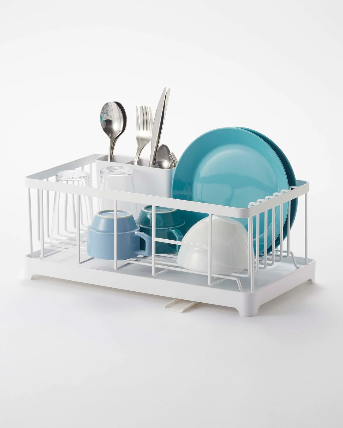 Yamazaki Tower Wire Dish Rack - Steel – city-dwellers who want a relatively compact counter rack that drains toward the sink